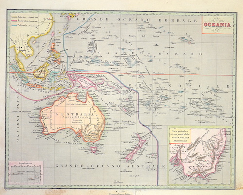 Oceania / Carta particolare di una parte della Nuova Galles Meridionale