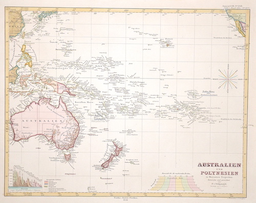 Australien und Polynesien in Mercator Projection.