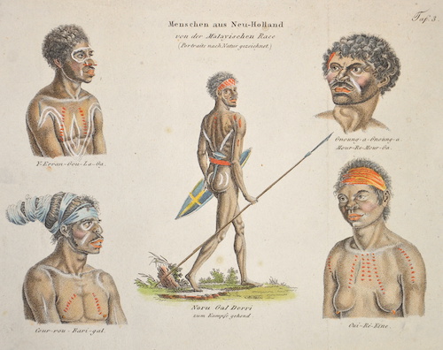 Menschen aus Neu-Holland von der Malayischen Race