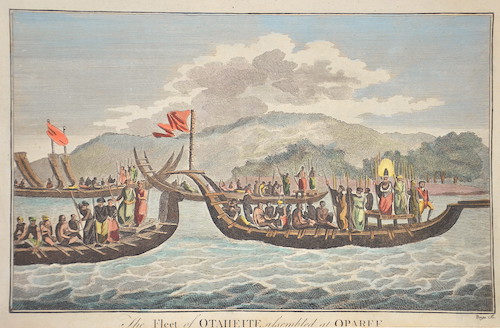 The Fleet of Otaheite assembled at Oparee.