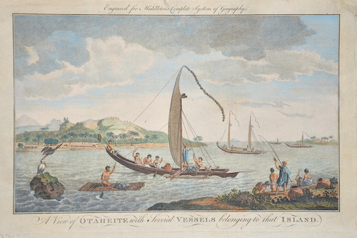 A View of Otaheite with Several Vessels belonging to that Island.