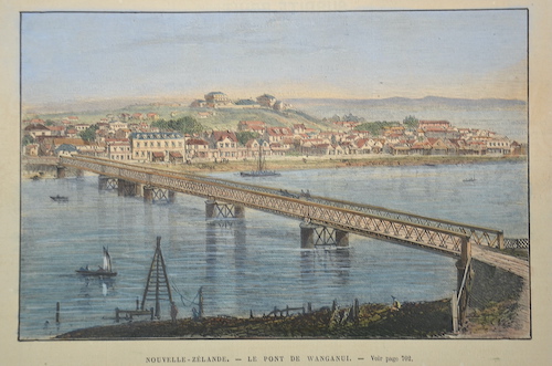 Nouvelle-Zelande. Le Pont de Wanganui.