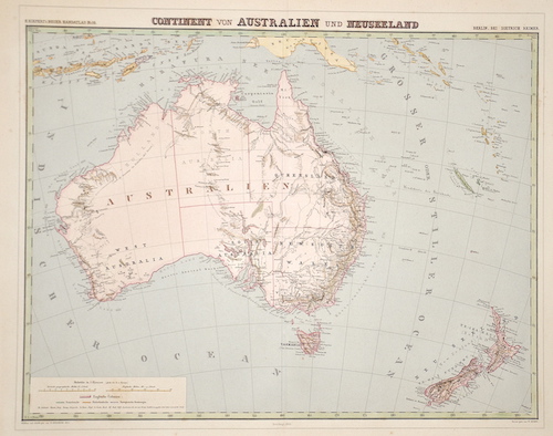 Continent von Australien und Neuseeland”