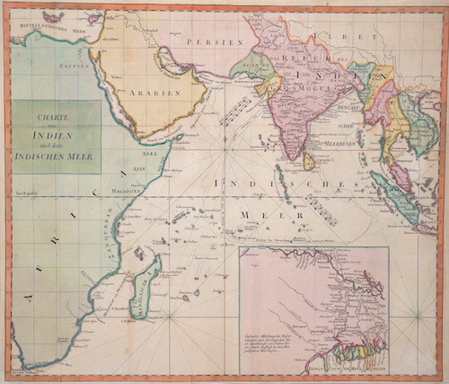Charte von Indien und dem indischen Meer
