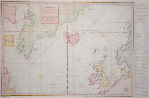 Carte reduite des Mers du Nord