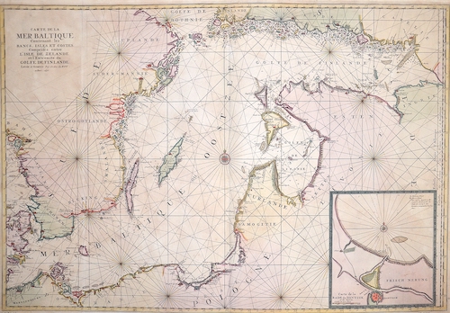 Carte de la Mer Baltique contenant les bancs, isles et costes….