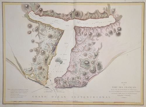 Plan du port de Francais sur la cote du Nord – Ouest de l´ Amerique….