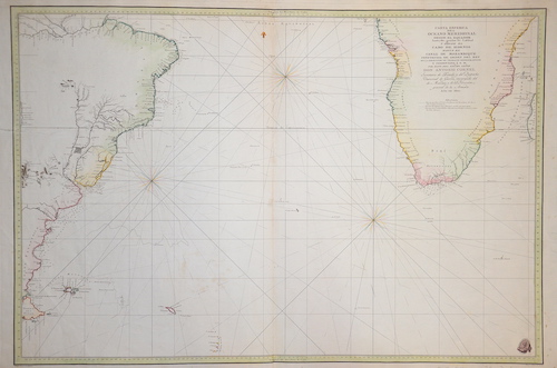 Carta Esferica del Oceeano Meridional desde el Eyuador…Cabo de Hornos… Canal de Mozambique…