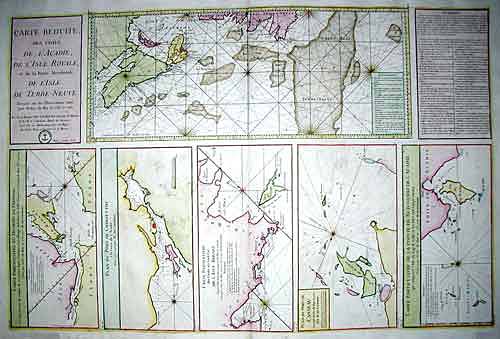 Carte réduite des Cotes de l’Acadie, de l’Isle Royale…