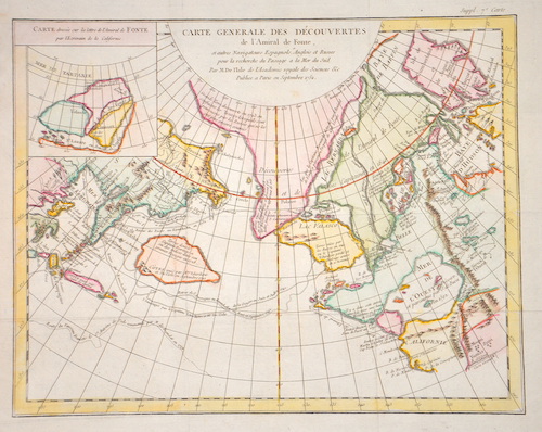 Carte generale des decouvertes de l´Amiral de Fonte