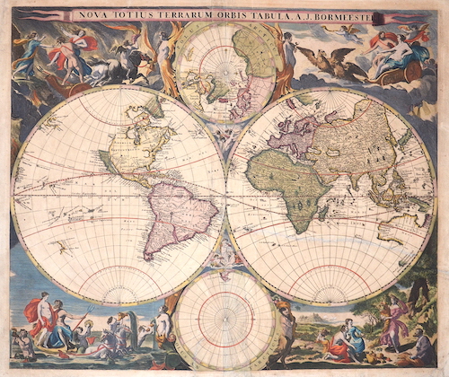 Nova totius Terrarum Orbis Tabula. A. J. Bormeester