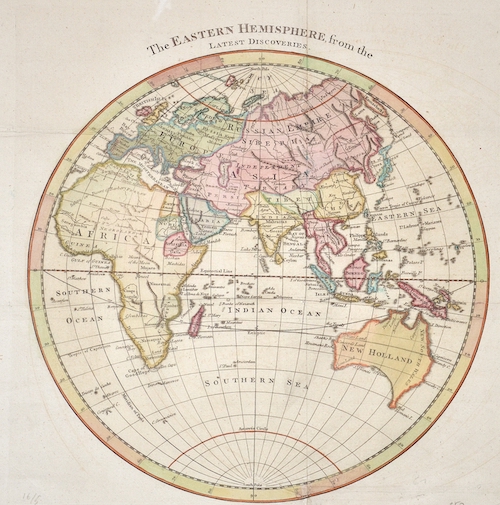 The Eastern Hemisphere, from the Latest Discoveries.