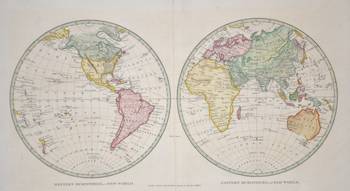 Western Hemisphere, or New World. Eastern Hemisphere, or Old World.