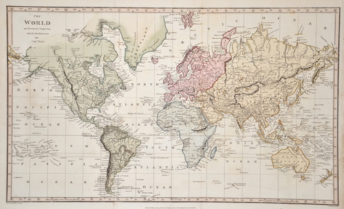 The World on Mercator’s Projection with the New Discoveries by Capt. Parry.
