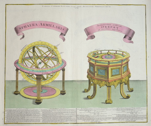 Spaera Armilaris/ Imnstrumentum artificiale Orrery ab inventore appellatum